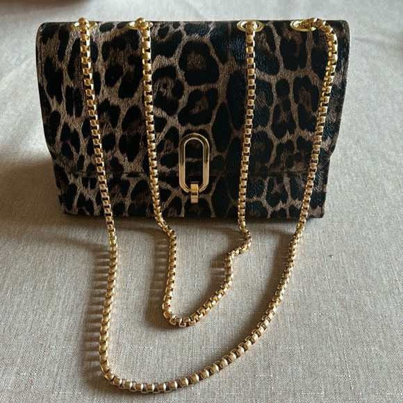 NEW PU leather, leopard print shoulder bag - Picture 1 of 6